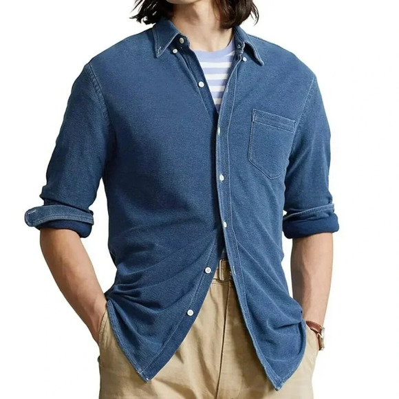 Polo Ralph Lauren Men's Cotton Chambray Button-Down Shirt Size XXL (MSRP $168) - Picture 2 of 9